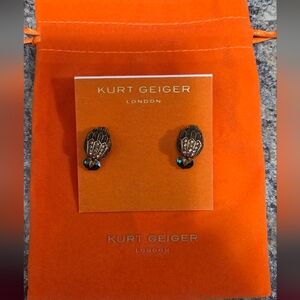 Kurt Geiger Black and Gold Earrings